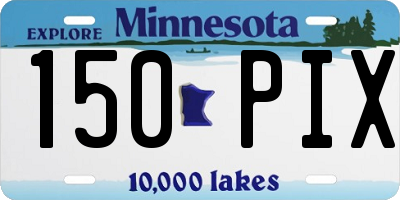 MN license plate 150PIX