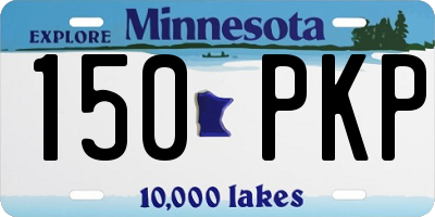 MN license plate 150PKP