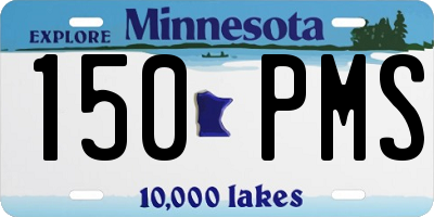 MN license plate 150PMS