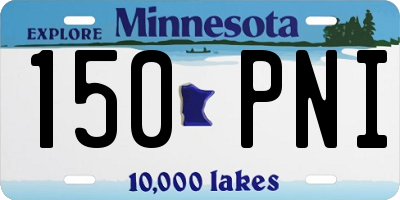 MN license plate 150PNI