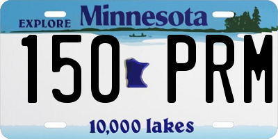 MN license plate 150PRM