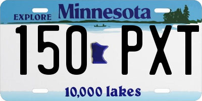 MN license plate 150PXT