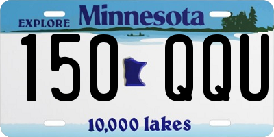MN license plate 150QQU