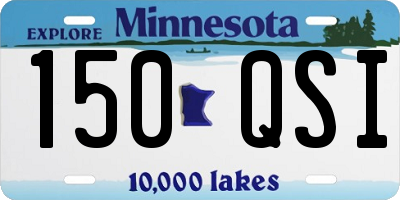 MN license plate 150QSI