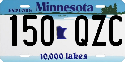 MN license plate 150QZC