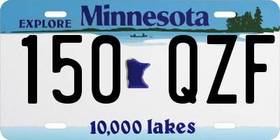 MN license plate 150QZF