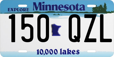 MN license plate 150QZL