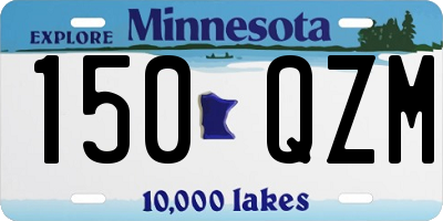 MN license plate 150QZM