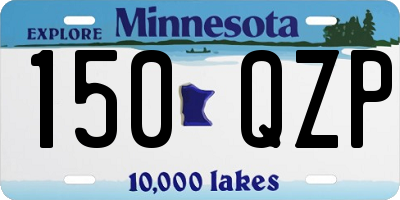 MN license plate 150QZP