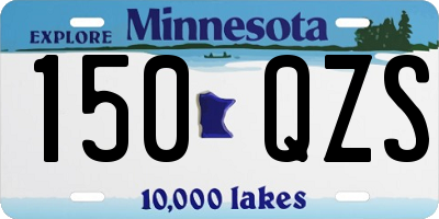 MN license plate 150QZS