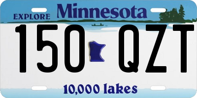 MN license plate 150QZT