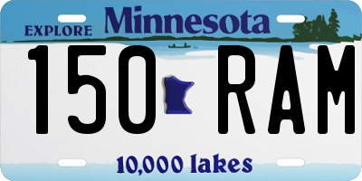 MN license plate 150RAM
