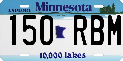 MN license plate 150RBM