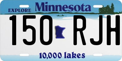 MN license plate 150RJH