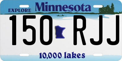 MN license plate 150RJJ