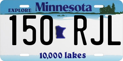 MN license plate 150RJL