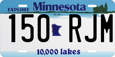 MN license plate 150RJM