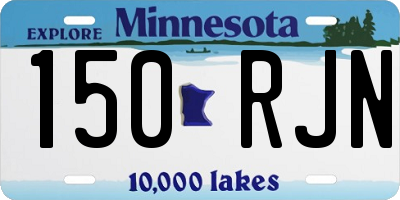 MN license plate 150RJN