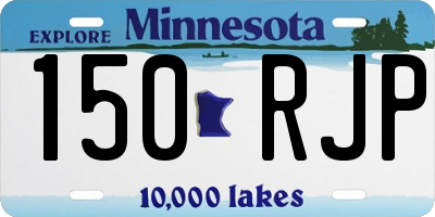 MN license plate 150RJP