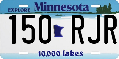 MN license plate 150RJR