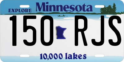 MN license plate 150RJS