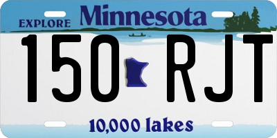 MN license plate 150RJT