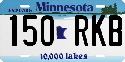 MN license plate 150RKB