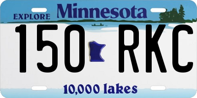MN license plate 150RKC