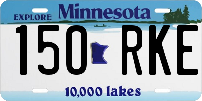MN license plate 150RKE