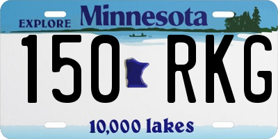 MN license plate 150RKG