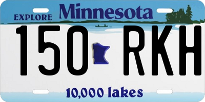 MN license plate 150RKH