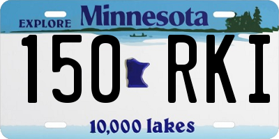 MN license plate 150RKI