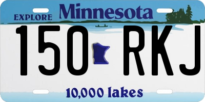 MN license plate 150RKJ