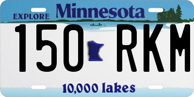 MN license plate 150RKM
