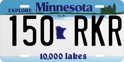 MN license plate 150RKR