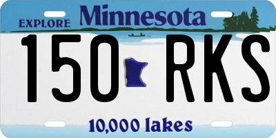 MN license plate 150RKS