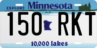 MN license plate 150RKT