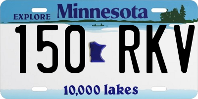 MN license plate 150RKV