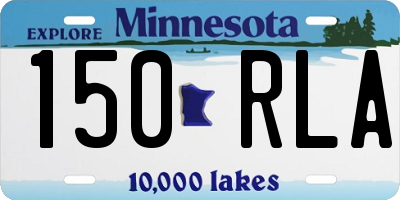 MN license plate 150RLA