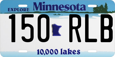 MN license plate 150RLB