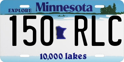 MN license plate 150RLC