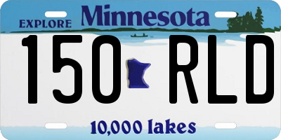 MN license plate 150RLD