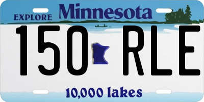 MN license plate 150RLE