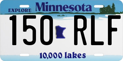 MN license plate 150RLF