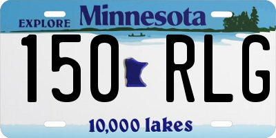 MN license plate 150RLG