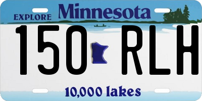MN license plate 150RLH