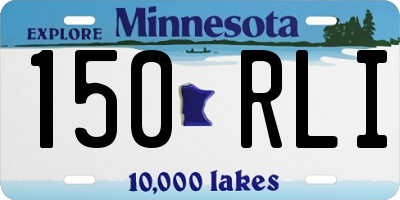 MN license plate 150RLI