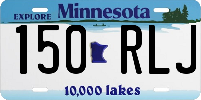 MN license plate 150RLJ
