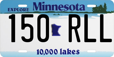 MN license plate 150RLL