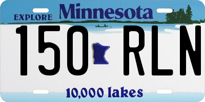 MN license plate 150RLN